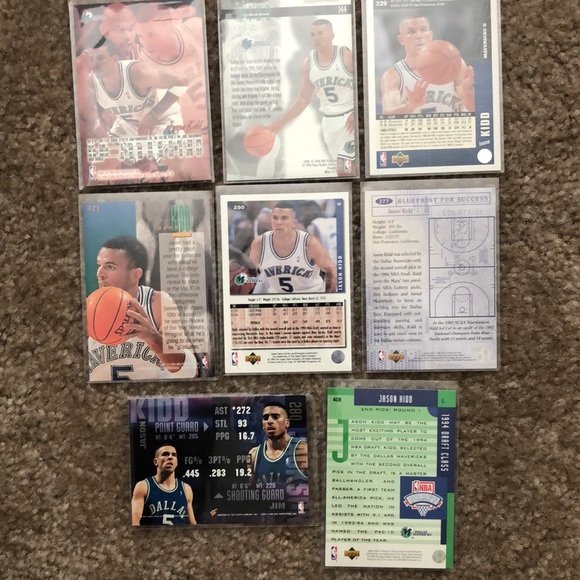 Jason Kidd Dallas Mavericks Basketball Card Lot - Picture 10 of 16